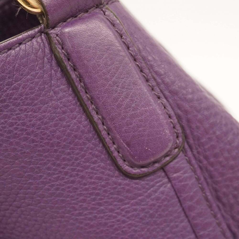 Gucci Soho Handbag 282309 Leather Purple Champagne Women's - Picture 8 of 16